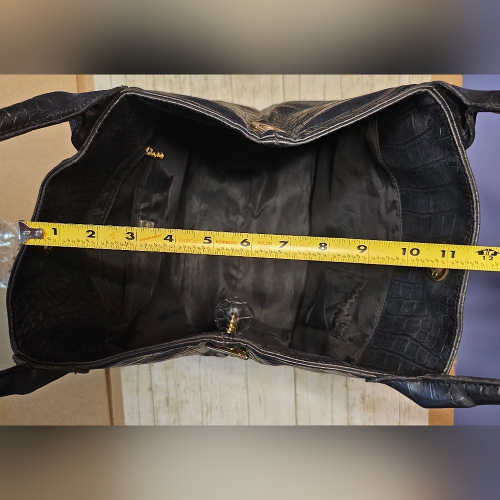 [Betty Barclay] Black Leather ♡♡ Over The Shoulder Purse - Picture 11 of 16